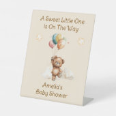 スイートリトルオンザウェイニュートラルベビーシャワー 台座サイン (正面)