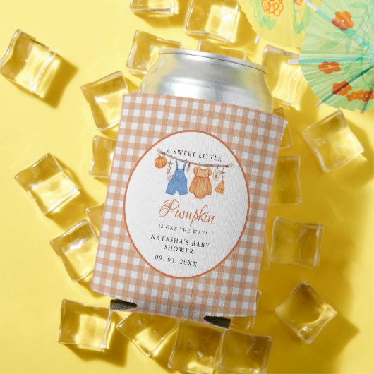 スイートリトルカボチャ秋ベビーシャワー 缶クーラー (インサイチュ 夏)