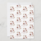 スイートリトルカボチャ秋ワイルドフラワーベビーシャワー 招待状 (裏面)