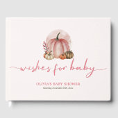 スイートリトルカボチャ秋秋ピンクベビーシャワー ゲストブック (正面)