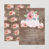 スイートリトルカボチャ赤ちゃんシャワーベビー エンクロージャーカード (正面/裏面)