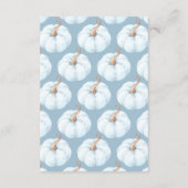 スイートリトルカボチャ赤ちゃんシャワーベビー エンクロージャーカード (裏面)