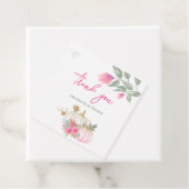 スイートリトルカボチャ赤面ピンク金ゴールドホワイトフローラ フェイバータグ (インサイチュ)