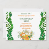 スイートリトルカボプキングリーン紅葉誕生日 サンキューカード (正面)