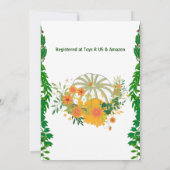 スイートリトルカボプキングリーン紅葉誕生日 招待状 (裏面)