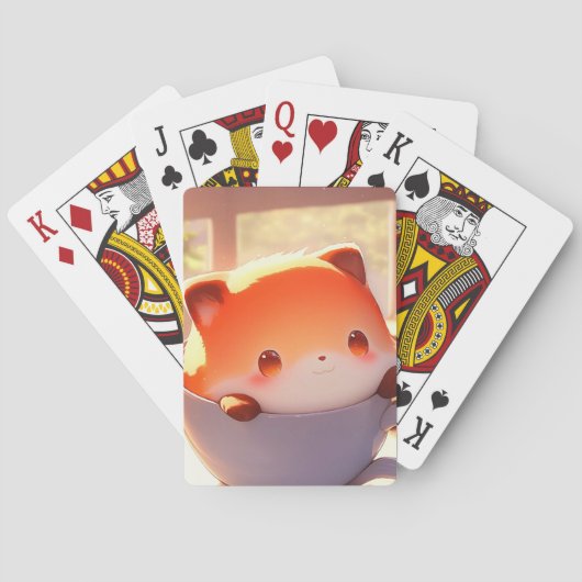 スイートリトルキツネインアティーカップ トランプ (裏面)