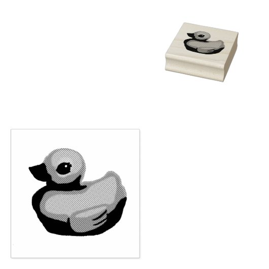 スイートリトルゴムダッキー(アヒルちゃん) ラバースタンプ (押印)