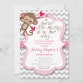 スイートリトルサルガールベビーシャワー招待状 招待状 (正面)