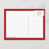 スイートリトルスノーガール – ハッピーバレンタインデー シーズンポストカード (裏面)