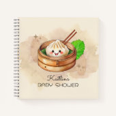 スイートリトルダンピングクワイベビーシャワーゲストブック ノートブック (正面)