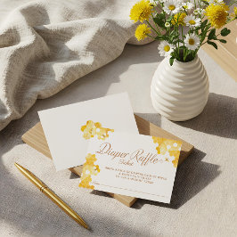 スイートリトルハニーオンザウェイおむつラッフルチケット エンクロージャーカード