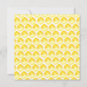 スイートリトルハニービーベビーシャワー招待状 招待状 (裏面)