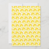 スイートリトルハニービーベビーシャワー招待状 招待状 (裏面)