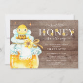 スイートリトルハニービーベビーシャワー招待状 招待状 (正面)
