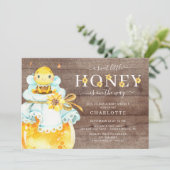 スイートリトルハニービーベビーシャワー招待状 招待状 (スタンド正面)