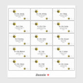 スイートリトルハニービー個別ゲストアドレス シール (シート)