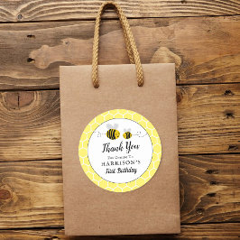 スイートリトルハニービー誕生日パーティーのお気に入り ラウンドシール