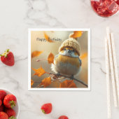 スイートリトルバード誕生日 スタンダードカクテルナプキン (インサイチュ)