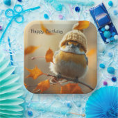 スイートリトルバード誕生日 ペーパープレート (パーティー)