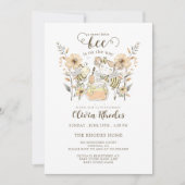 スイートリトルビーガールベビーシャワー 招待状 (正面)