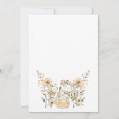 スイートリトルビーガールベビーシャワー 招待状 (裏面)