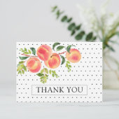 スイートリトルピーチサンキューノートカード サンキューカード (スタンド正面)