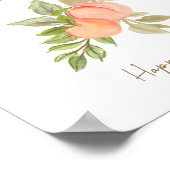 スイートリトルピーチフルーツベビーシャワーパシファイヤー狩り ポスター (角)