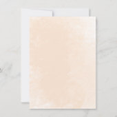 スイートリトルピーチベビーシャワー招待状 招待状 (裏面)