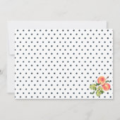 スイートリトルピーチベビーシャワー招待状 招待状 (裏面)