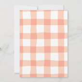 スイートリトルピーチベビーシャワー招待状 招待状 (裏面)