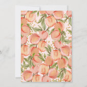 スイートリトルピーチベビーシャワー招待状 招待状 (裏面)