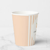 スイートリトルピーチベビーシャワー紙カップ 紙コップ (右)