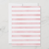 スイートリトルピーナッツピンクエレファントベビーシューウェ 招待状 (裏面)