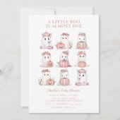 スイートリトルブハロウィーンベビーシャワー招待状 招待状 (正面)