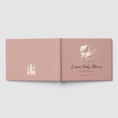 スイートリトルプリンセスベビーシャワーパーソナライズされた ゲストブック (全面)