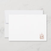 スイートリトルプリンセスベビーシャワーパーソナライズされた サンキューカード (裏面)