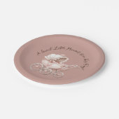 スイートリトルプリンセスベビーシャワー ペーパープレート (アングル)