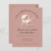 スイートリトルプリンセスベビーシャワー ポストカード (正面/裏面)