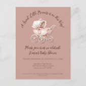 スイートリトルプリンセスベビーシャワー ポストカード (正面)