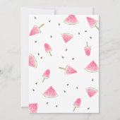 スイートリトルベビースイカベビーシャワー 招待状 (裏面)