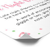 スイートリトルベビースイカ夜遅くのおむつ ポスター (角)