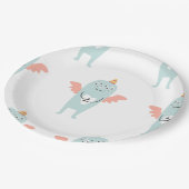 スイートリトルミントグリーンモンスターパーティープレート ペーパープレート (アングル)