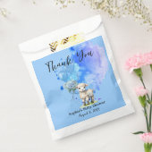 スイートリトルラムブルーアジサイ風船 フェイバーバッグ (封をした状態)