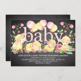 スイートリトルラムベビーシャワー招待状 招待状