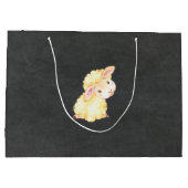 スイートリトルラムベビーシャワー・新生児抱き枕 ラージペーパーバッグ (裏面)