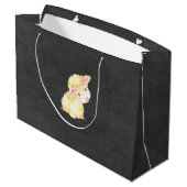 スイートリトルラムベビーシャワー・新生児抱き枕 ラージペーパーバッグ (裏面アングル)