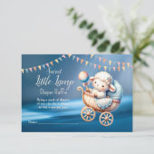 スイートリトルランプベビーシャワーパーティー エンクロージャーカード (スタンド正面)
