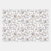 スイートリトルワンキャンディテーマベビー誕生日 ラッピングペーパーシート (正面2)