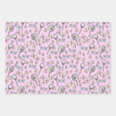 スイートリトルワンキャンディテーマベビー誕生日 ラッピングペーパーシート (正面)