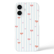 スイートリボンストライプiPhoneケース